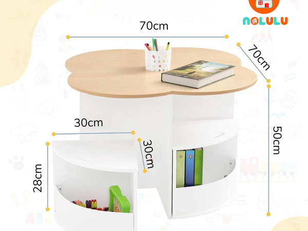 Bàn học thông minh xếp gọn Nolulu - BAX09