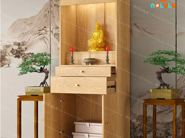 Bàn thờ gia tiên hiện đại gỗ MDF lõi xanh Nolulu - TT001