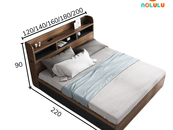 Giường ngủ hiện đại Nolulu - GN011