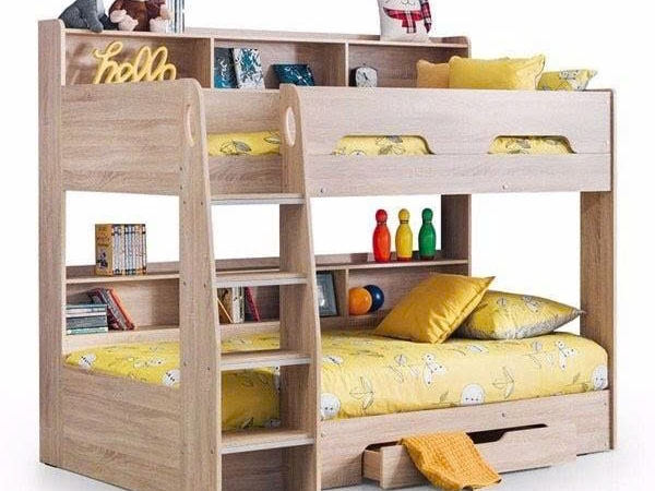 Giường Tầng Hiện Đại Kết Hợp Kệ GT078