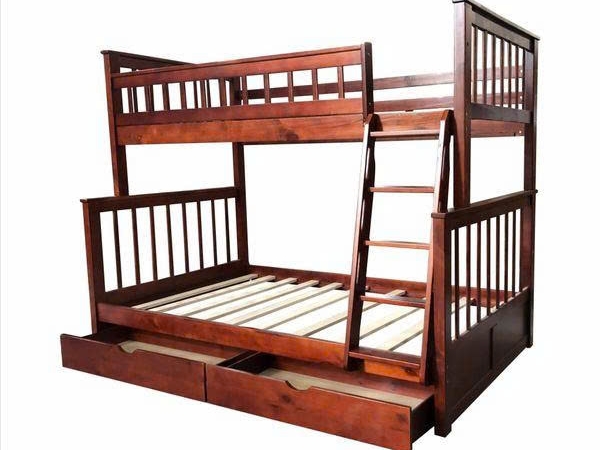 Giường Tầng KAYA (1m/1m2) Gỗ Tự Nhiên