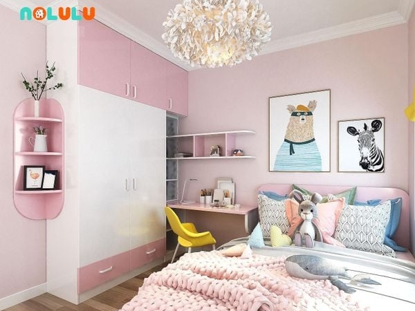 Thiết Kế Phòng Ngủ Cho Bé Gái - BG34